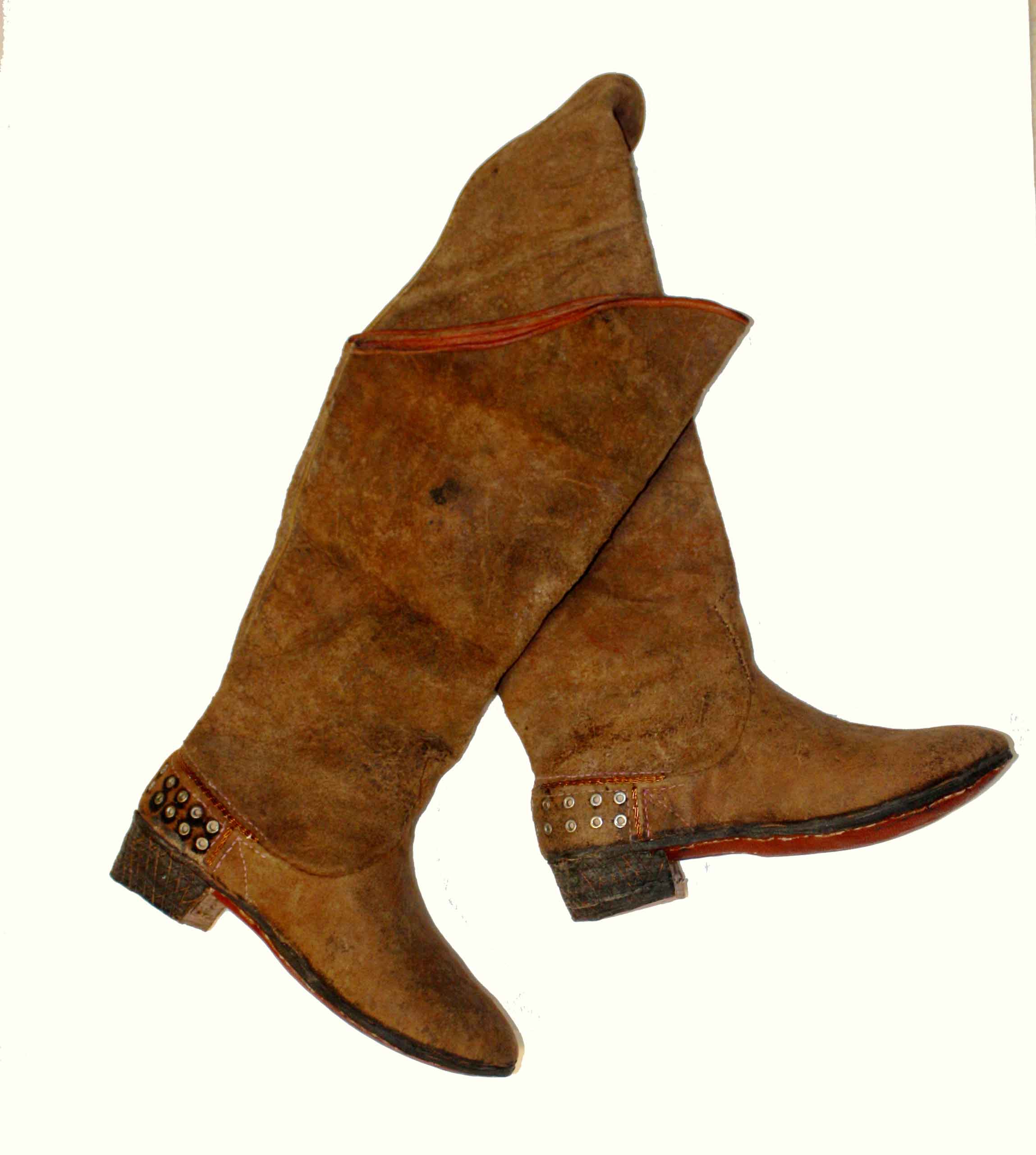 Buzkashi boots, North Afghanistan. TRC Collection