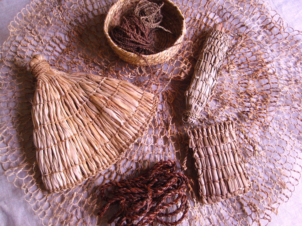 Examples of twine binding.